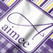 Purple Gingham & Stripe Hooded Baby Towel- Detail Close Up