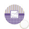 Purple Gingham & Stripe Icing Circle - XSmall - Front