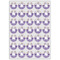 Purple Gingham & Stripe Icing Circle - XSmall - Set of 35