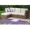 Purple Gingham & Stripe Outdoor Mat & Cushions