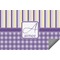 Purple Gingham & Stripe Indoor / Outdoor Rug - 8'x10' (Personalized)