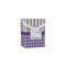Purple Gingham & Stripe Jewelry Gift Bag - Matte - Main