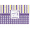 Purple Gingham & Stripe Jigsaw Puzzle - 1000-piece (Personalized)