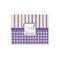Purple Gingham & Stripe 110 pc Jigsaw Puzzle (Personalized)