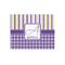 Purple Gingham & Stripe 252 pc Jigsaw Puzzle (Personalized)