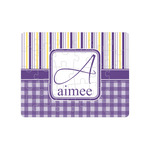Purple Gingham & Stripe Jigsaw Puzzles (Personalized)