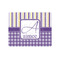 Purple Gingham & Stripe 30 pc Jigsaw Puzzle (Personalized)
