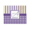 Purple Gingham & Stripe 500 pc Jigsaw Puzzle (Personalized)