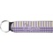 Purple Gingham & Stripe Keychain Fob (Personalized)