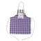 Purple Gingham & Stripe Kid's Apron w/ Name and Initial