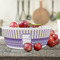 Purple Gingham & Stripe Kids Bowls - LIFESTYLE