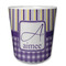 Purple Gingham & Stripe Plastic Tumbler 6oz (Personalized)