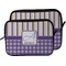 Purple Gingham & Stripe Laptop Sleeve (Size Comparison)