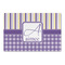 Purple Gingham & Stripe Large Rectangle Car Magnets- Front/Main/Approval