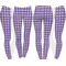 Purple Gingham & Stripe Leggings Turn Around - Apvl