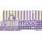Purple Gingham & Stripe License Plate (Sizes)