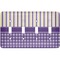 Purple Gingham & Stripe Light Switch Cover (4 Toggle Plate)