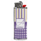 Purple Gingham & Stripe Lighter Case - Front