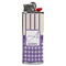 Purple Gingham & Stripe Case for BIC Lighters (Personalized)