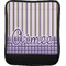 Purple Gingham & Stripe Luggage Handle Wrap (Approval)