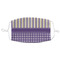 Purple Gingham & Stripe Mask1 Adult Large