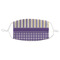 Purple Gingham & Stripe Mask1 Adult Small