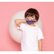 Purple Gingham & Stripe Mask1 Child Lifestyle