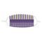 Purple Gingham & Stripe Kid's Cloth Face Mask