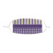Purple Gingham & Stripe Kid's Cloth Face Mask - XSmall