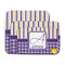 Purple Gingham & Stripe Memory Foam Bath Mat - MAIN PARENT