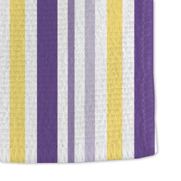 Purple Gingham & Stripe Microfiber Dish Towel - DETAIL