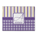 Purple Gingham & Stripe Microfiber Screen Cleaner (Personalized)