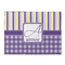 Purple Gingham & Stripe Microfiber Screen Cleaner (Personalized)