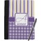 Purple Gingham & Stripe Notebook Padfolio