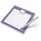 Purple Gingham & Stripe Notepad - Main