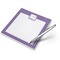 Purple Gingham & Stripe Notepad (Personalized)