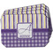 Purple Gingham & Stripe Octagon Placemat - Composite (MAIN)