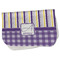 Purple Gingham & Stripe Old Burp Folded
