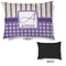 Purple Gingham & Stripe Outdoor Dog Beds - Large - APPROVAL