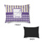 Purple Gingham & Stripe Outdoor Dog Beds - Small - APPROVAL