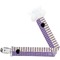 Purple Gingham & Stripe Pacifier Clip - Main