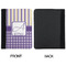Purple Gingham & Stripe Padfolio Clipboards - Small - APPROVAL