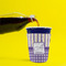 Purple Gingham & Stripe Party Cup Sleeves - without bottom - Lifestyle