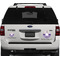 Purple Gingham & Stripe Personalized Car Magnets on Ford Explorer