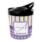 Purple Gingham & Stripe Personalized Plastic Ice Bucket
