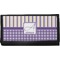 Purple Gingham & Stripe Canvas Checkbook Cover (Personalized)