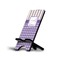 Purple Gingham & Stripe Cell Phone Stand (Personalized)