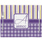 Purple Gingham & Stripe Placemat with Props