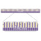 Purple Gingham & Stripe Plastic Ruler - 12" - PARENT MAIN