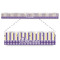 Purple Gingham & Stripe Plastic Ruler - 12" (Personalized)